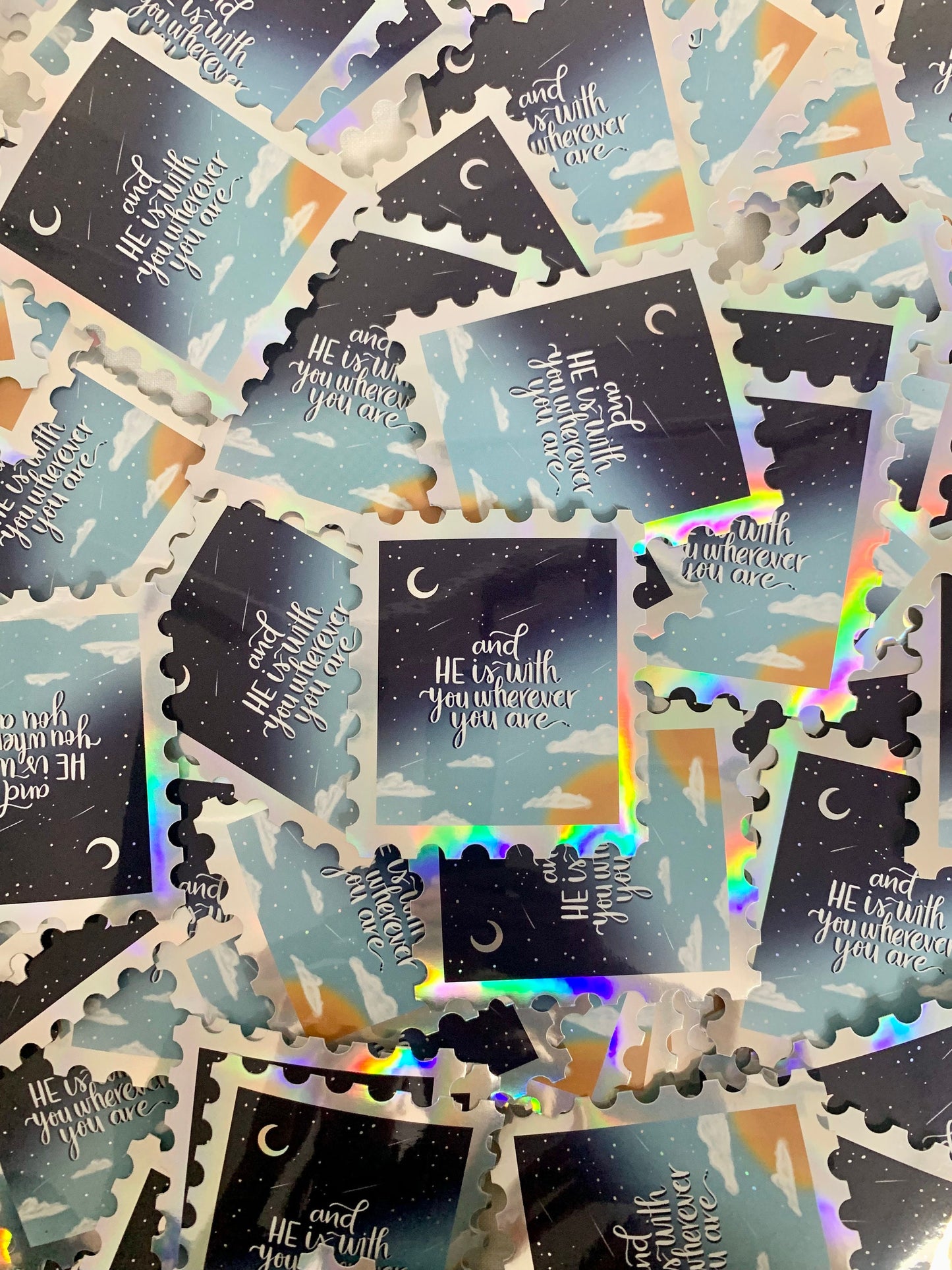 Stamp Holographic Sticker