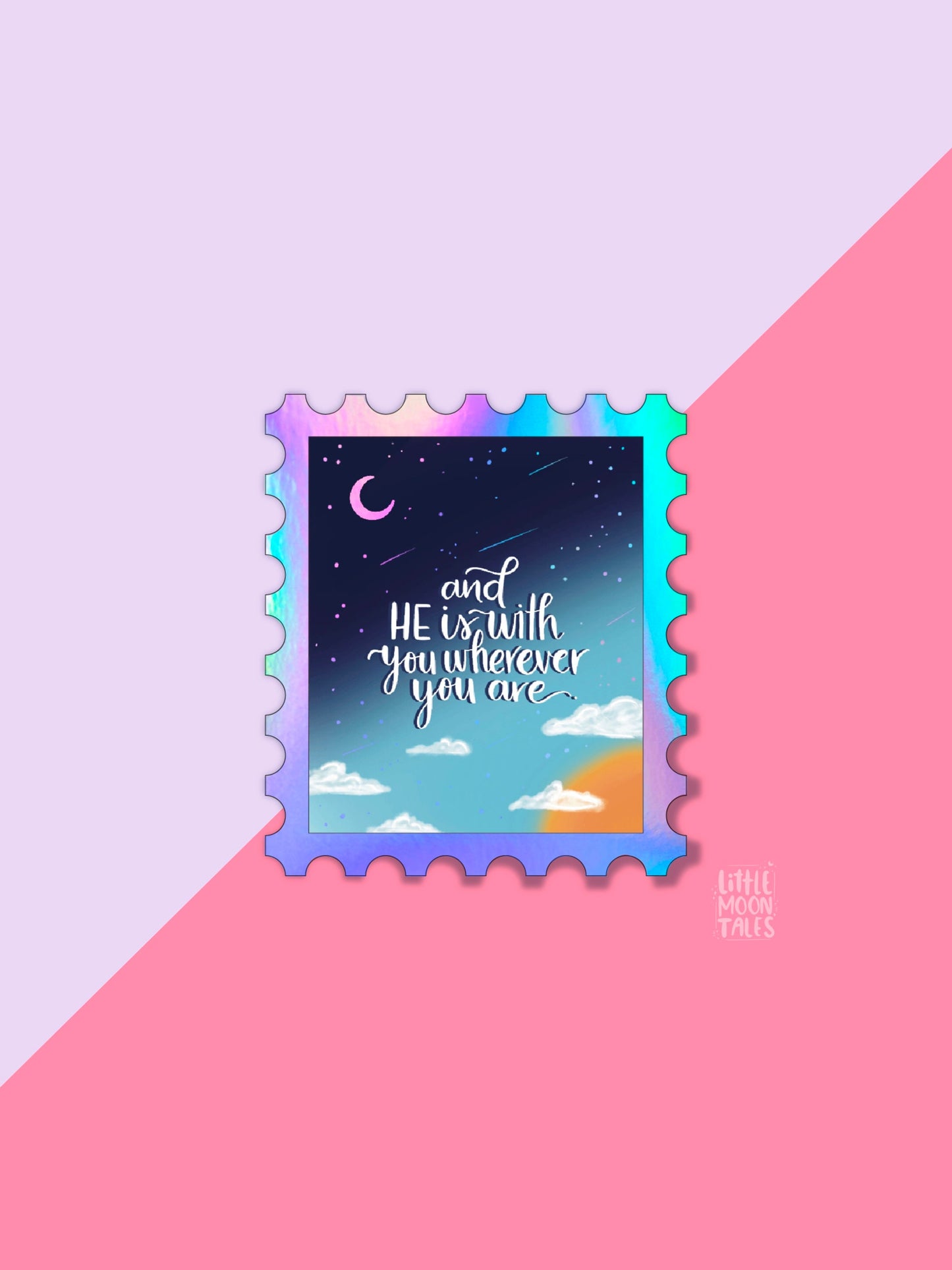 Stamp Holographic Sticker