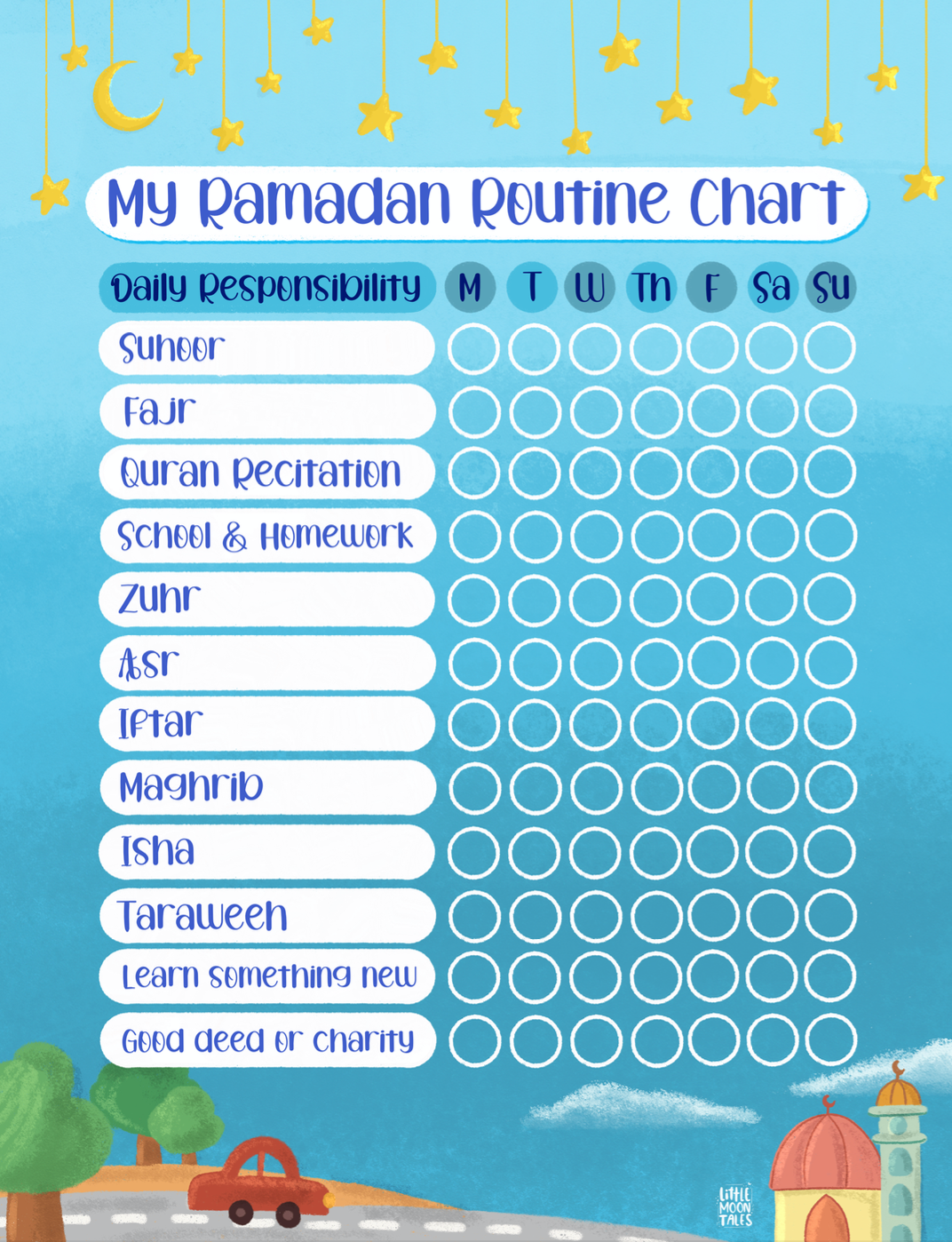 My Ramadan Routine Chart