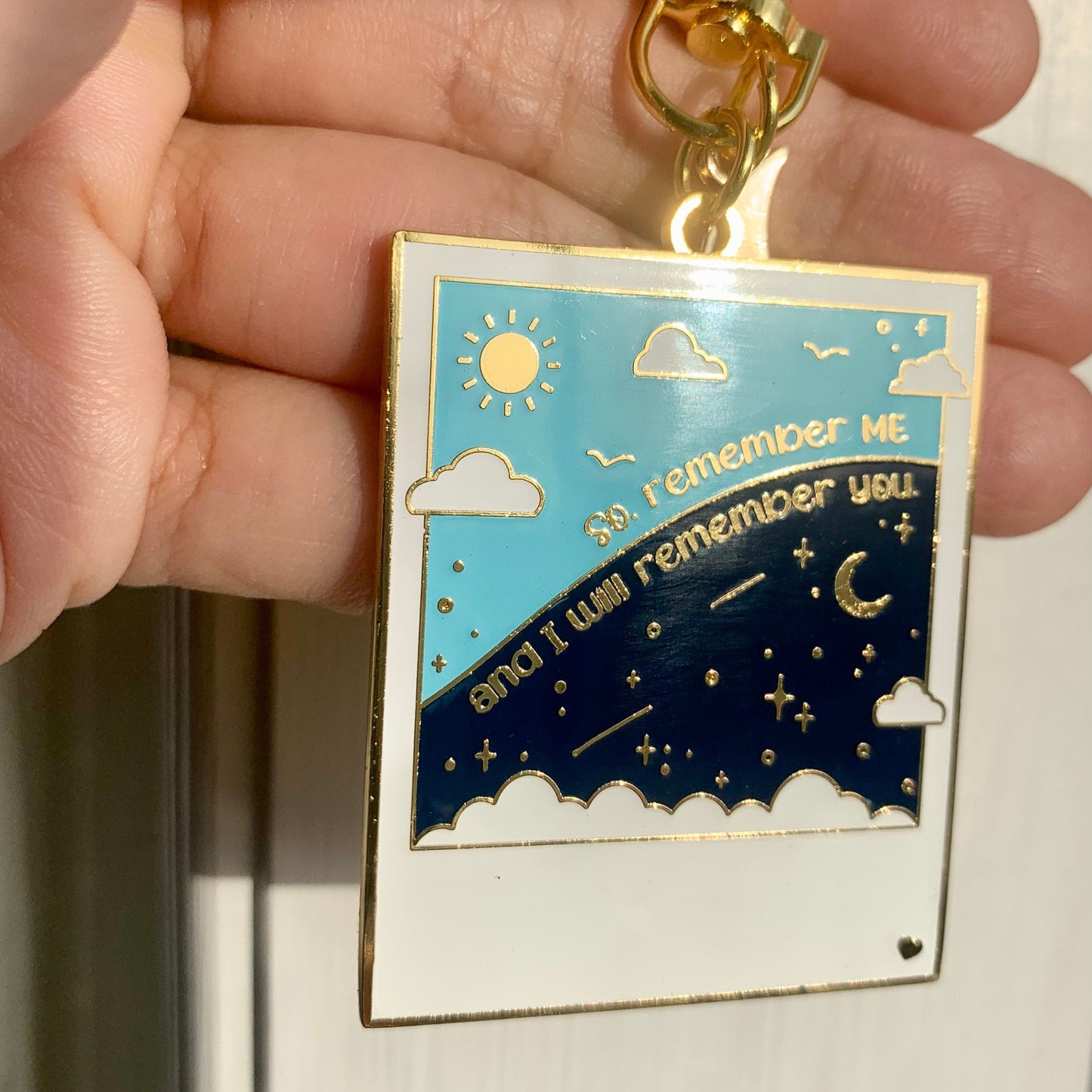 Heavenly Horizon Polaroid Keychain