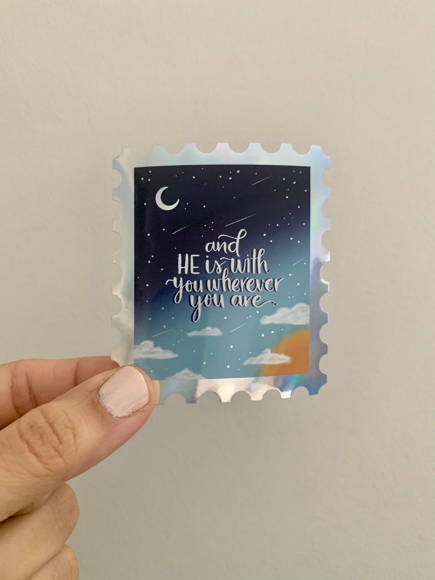 Stamp Holographic Sticker