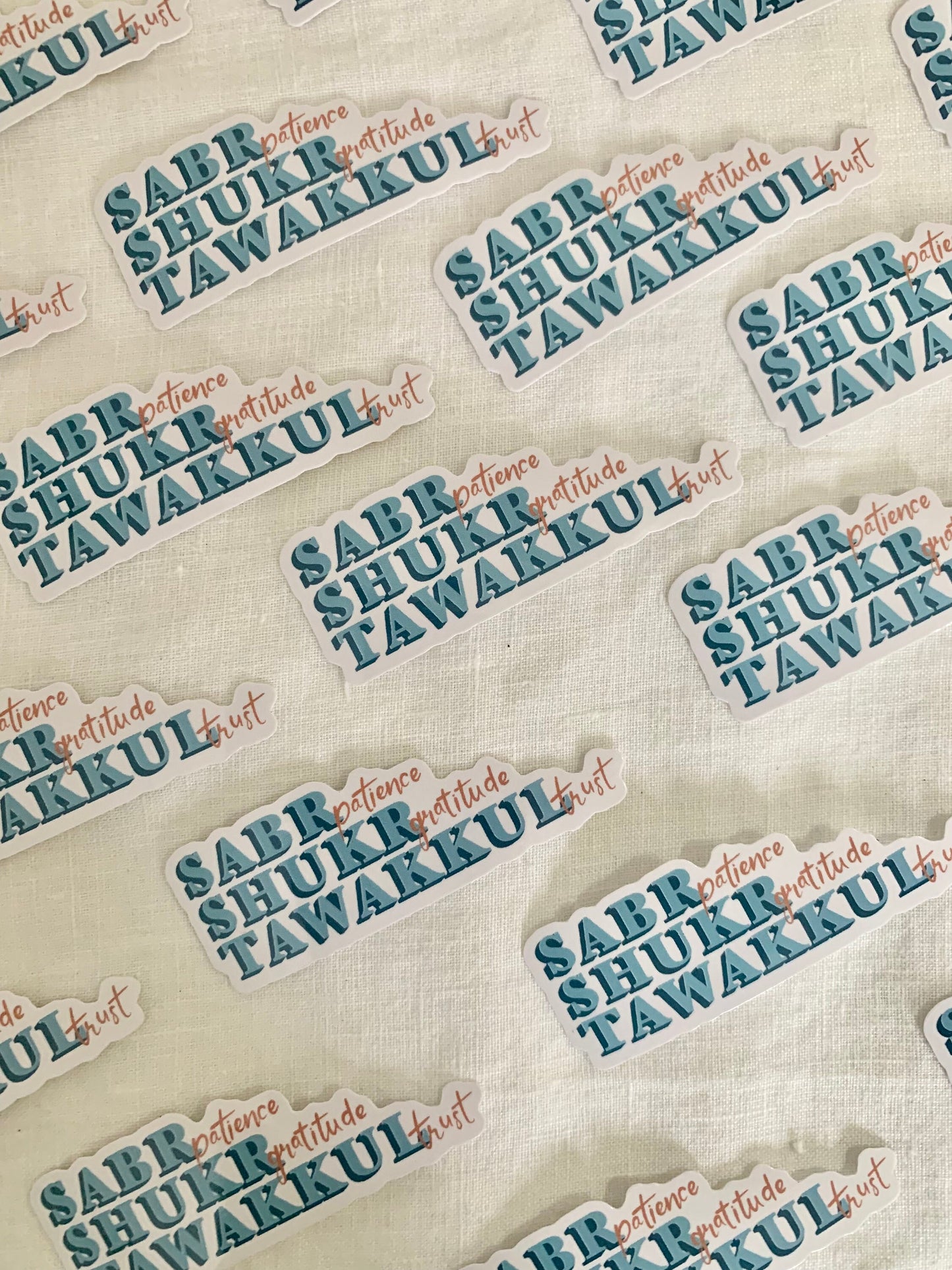 Sabr Shukr Tawakkal Sticker