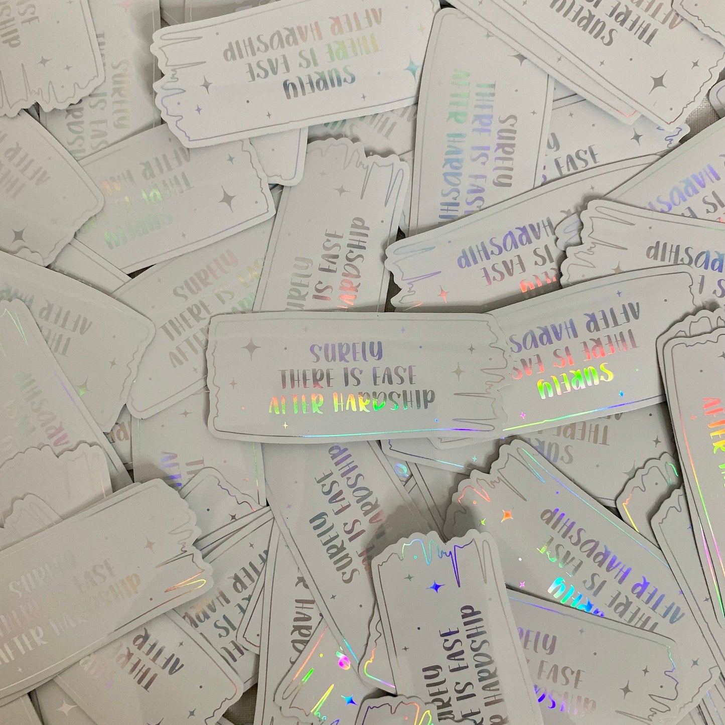 'Ease After Hardship' Sticker
