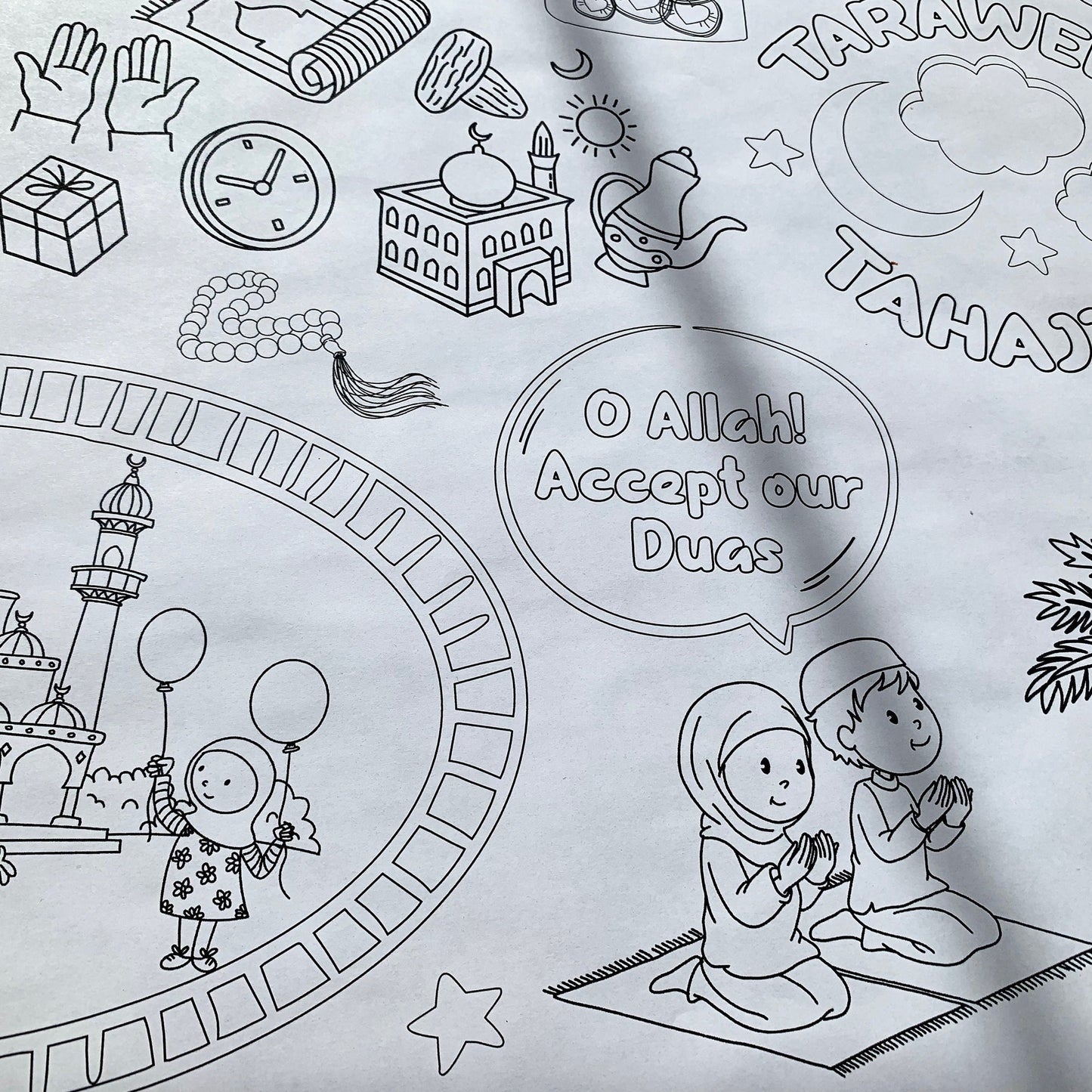 Giant Ramadan Colouring Poster