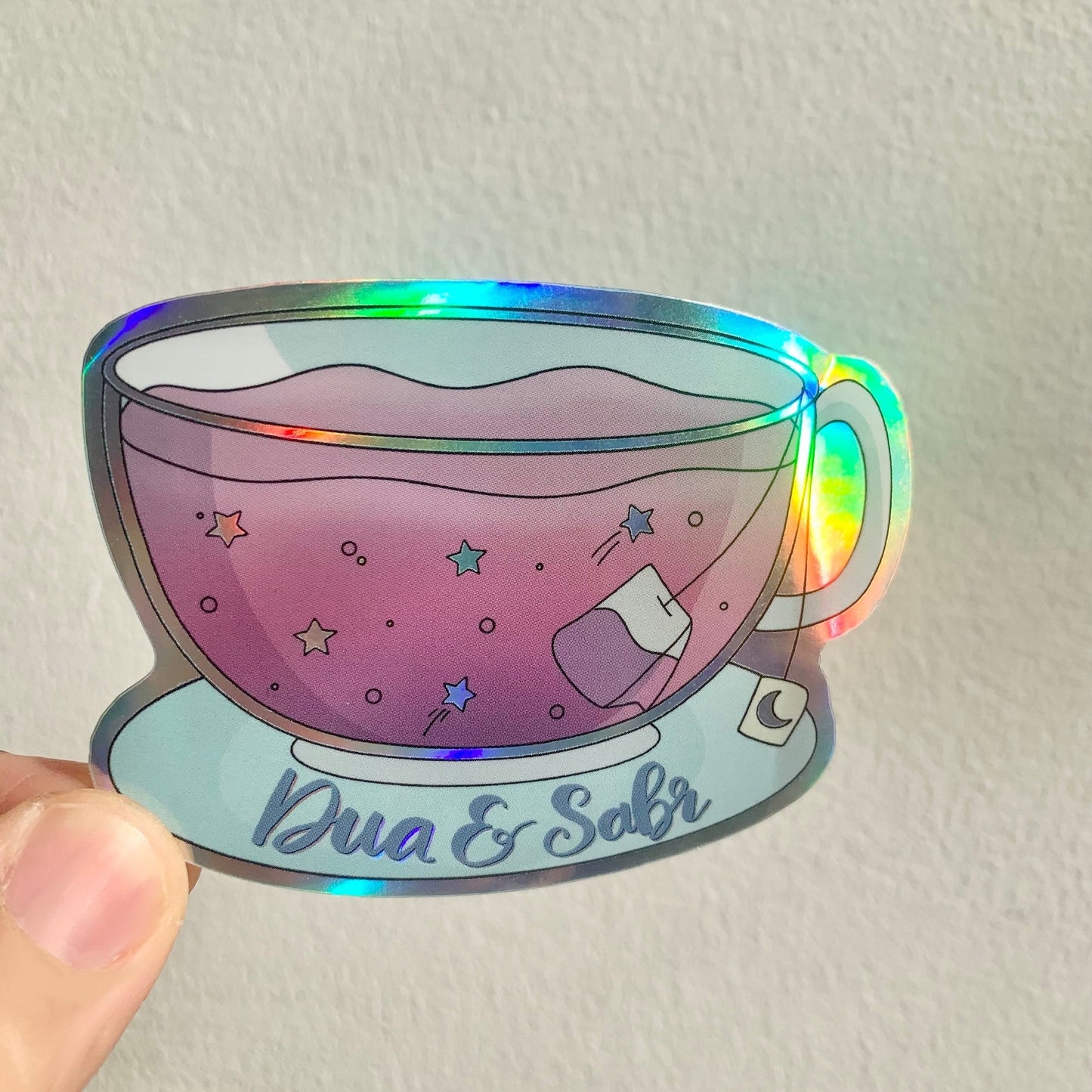 Dua & Sabr Holographic Sticker