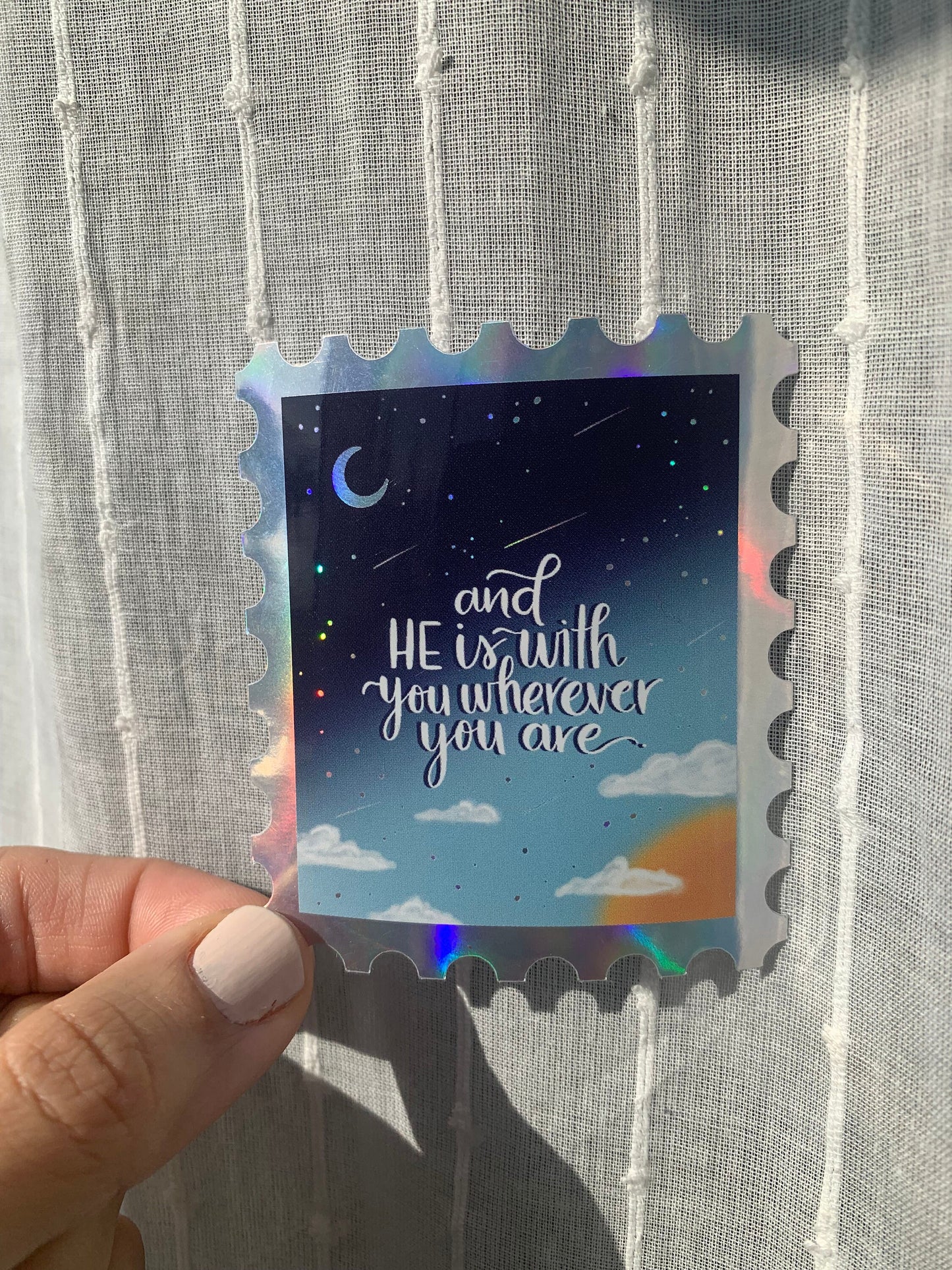 Stamp Holographic Sticker, Quran Verse Sticker, Quran Sticker, Islamic Sticker,  Sticker, Laptop Sticker, Water Bottle Sticker