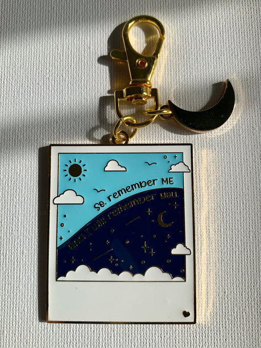 Heavenly Horizon Polaroid Islamic Keychain with Quran Verse | Remember Me Keychain | Polaroid Keychain | Muslim Keychain |Islamic Gift