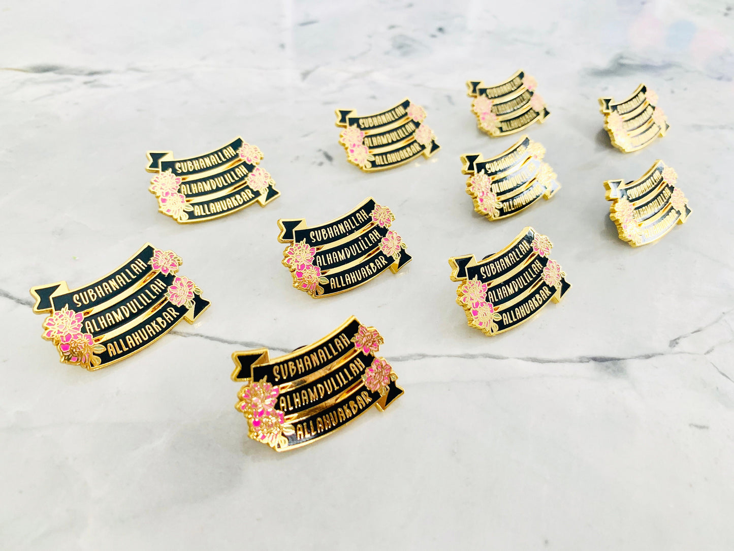 Zikr Enamel Pin | 18K Gold Plating, Tasbih, Enamel Pin, Lapel Pin, Collectible Pin, Islamic Gifts