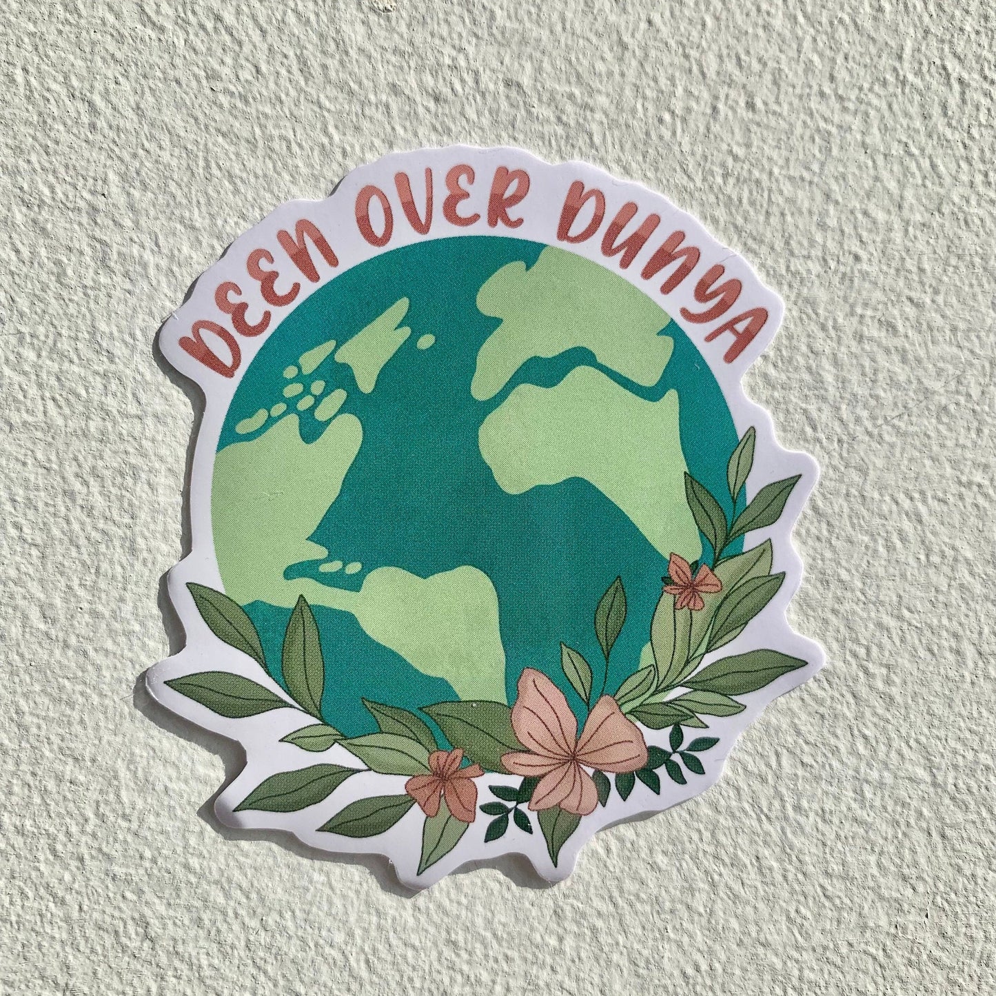 Deen Over Dunya Floral Sticker