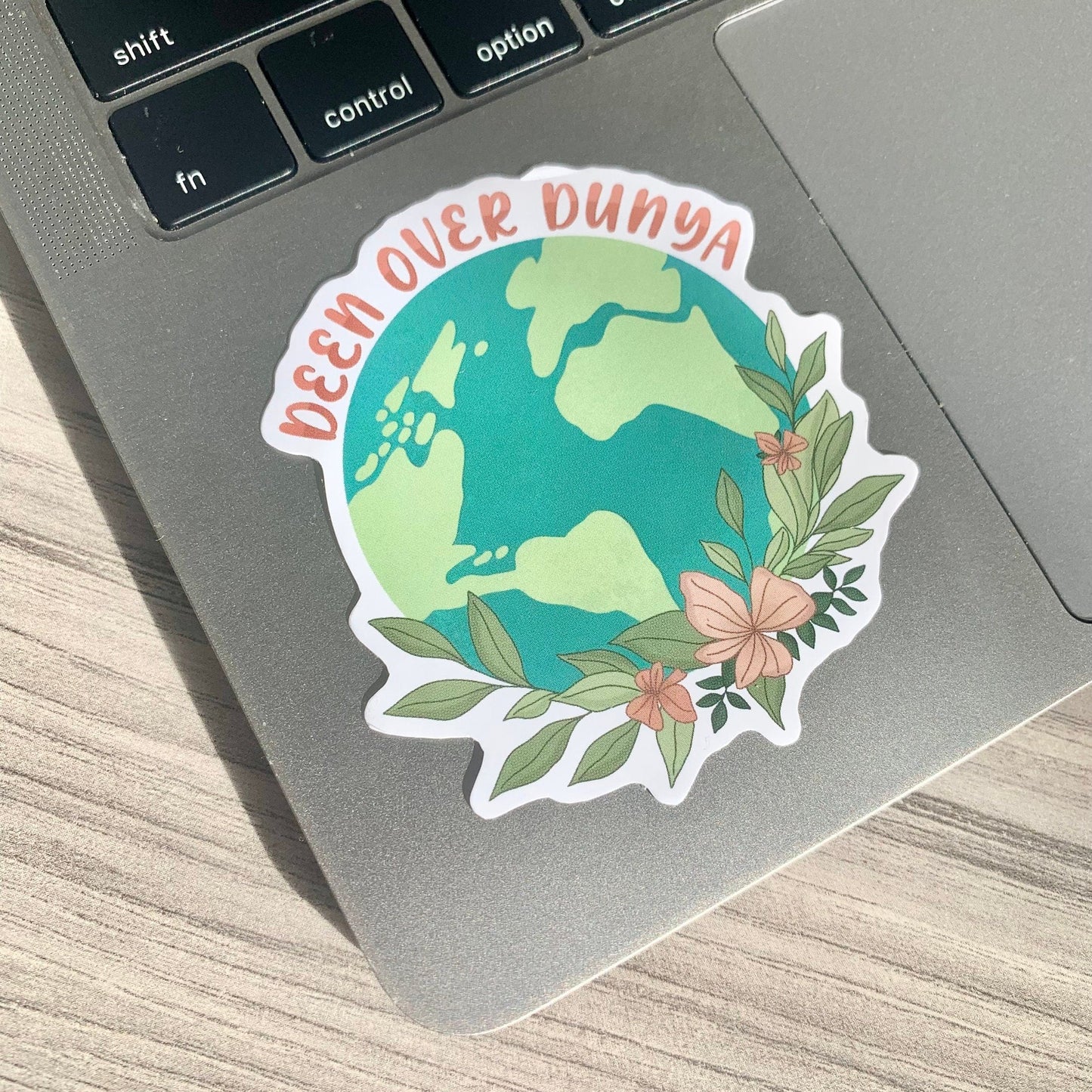 Deen Over Dunya Floral Sticker