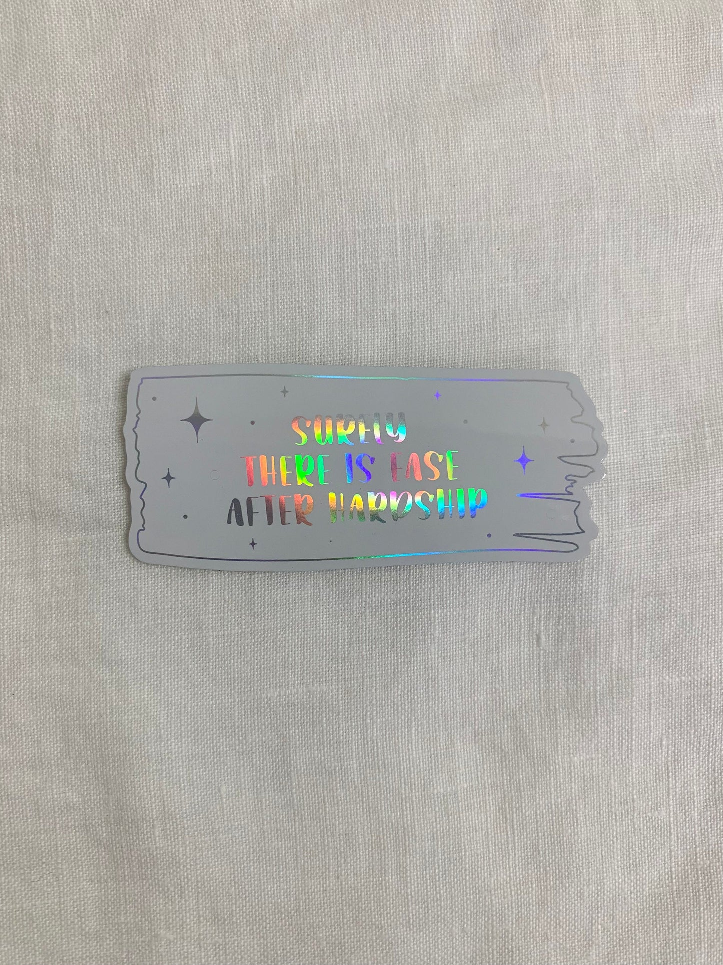 Quran Verse Holographic Sticker, Quran Sticker, Islamic Sticker, Laptop Sticker, Water Bottle Sticker, White Sticker