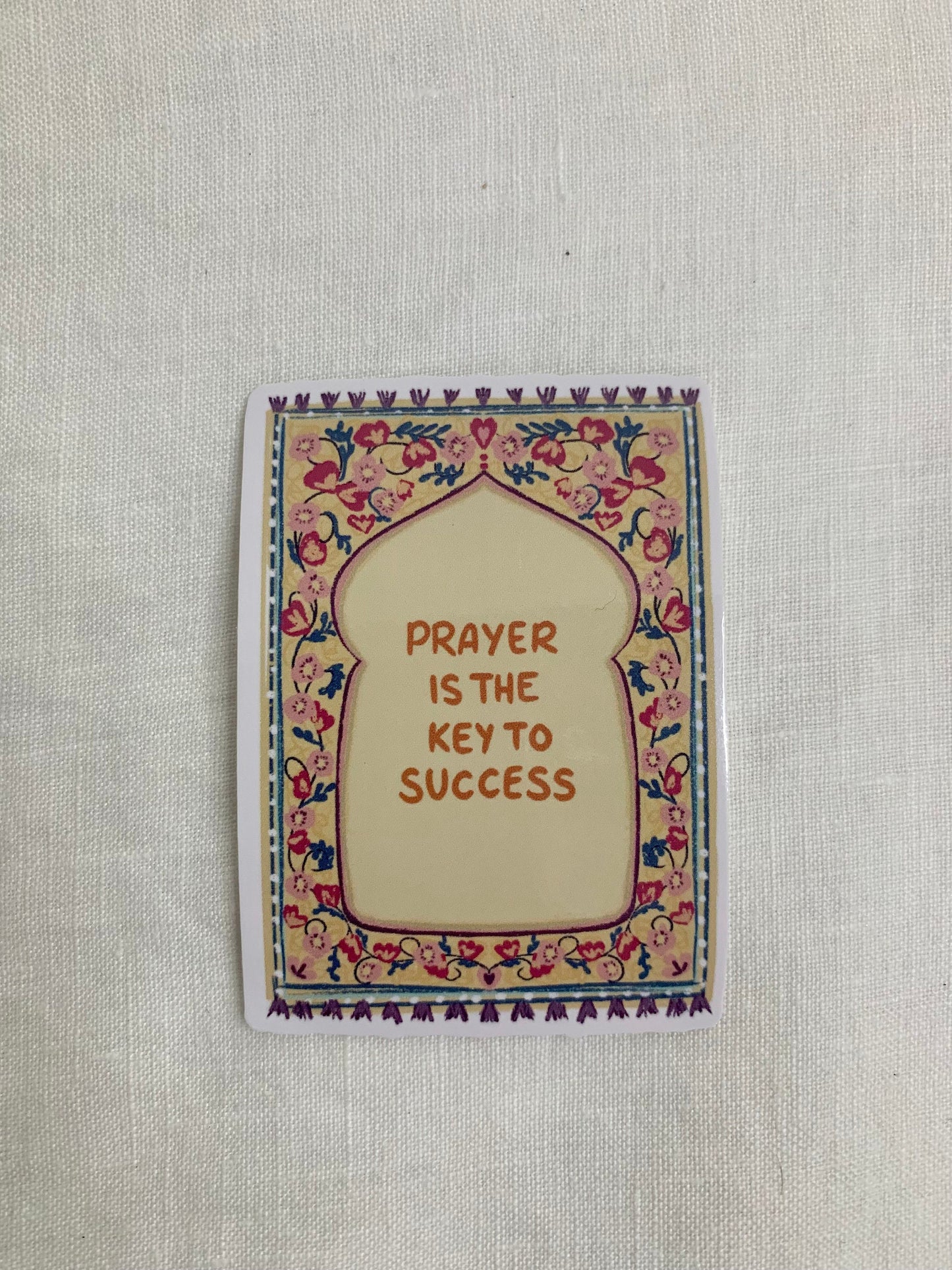 Prayer Rug Sticker, Islamic Sticker, Muslim Sticker, Laptop Sticker, Vinyl Decal, Water Bottle Sticker, Quote Sticker