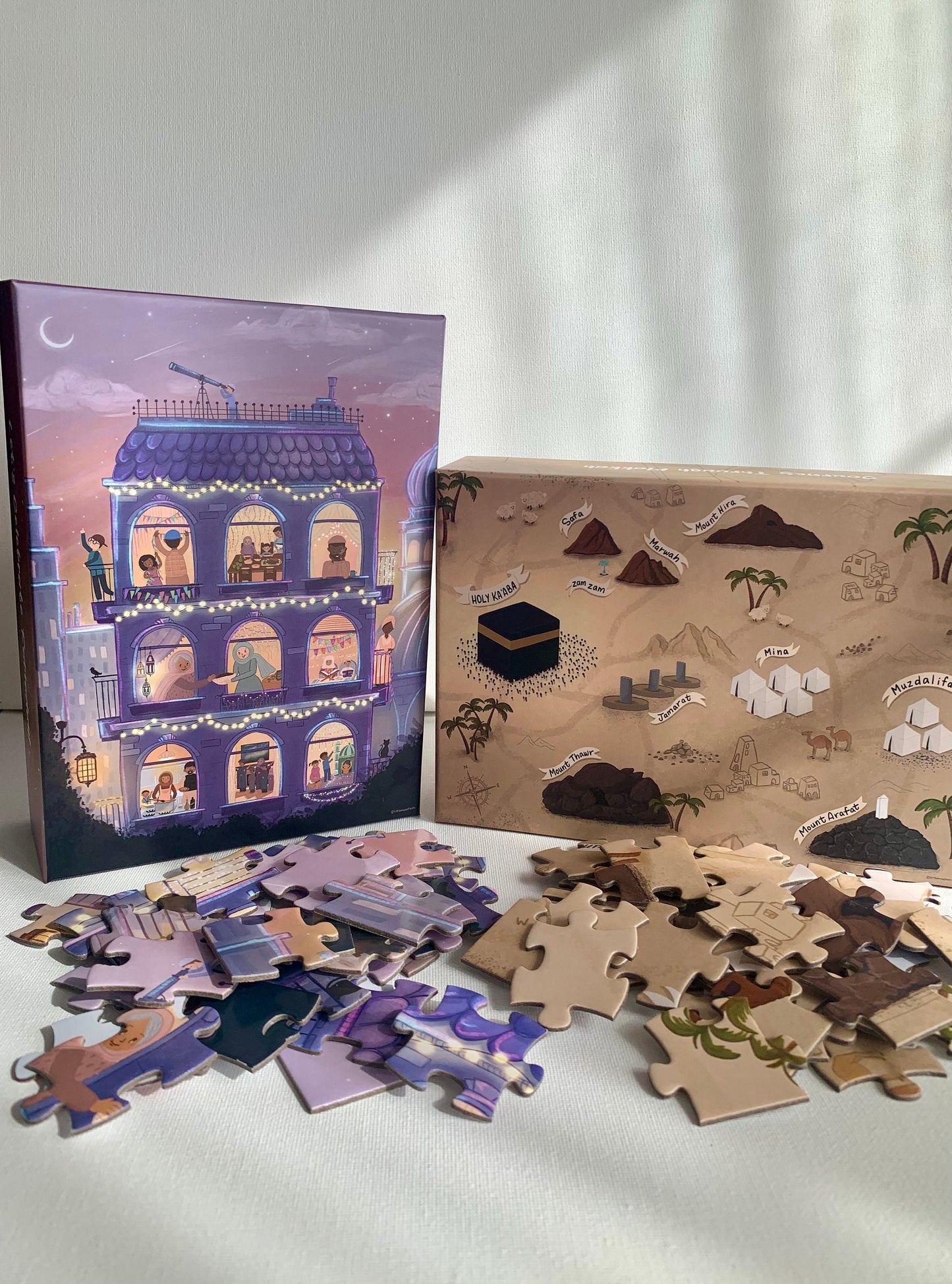 Ramadan & Hajj Puzzle Pack | Set of 2 Puzzles | 120 Piece Puzzle | Islamic Puzzles | Muslim Puzzles | Islamic Gifts | Gifts for Muslims